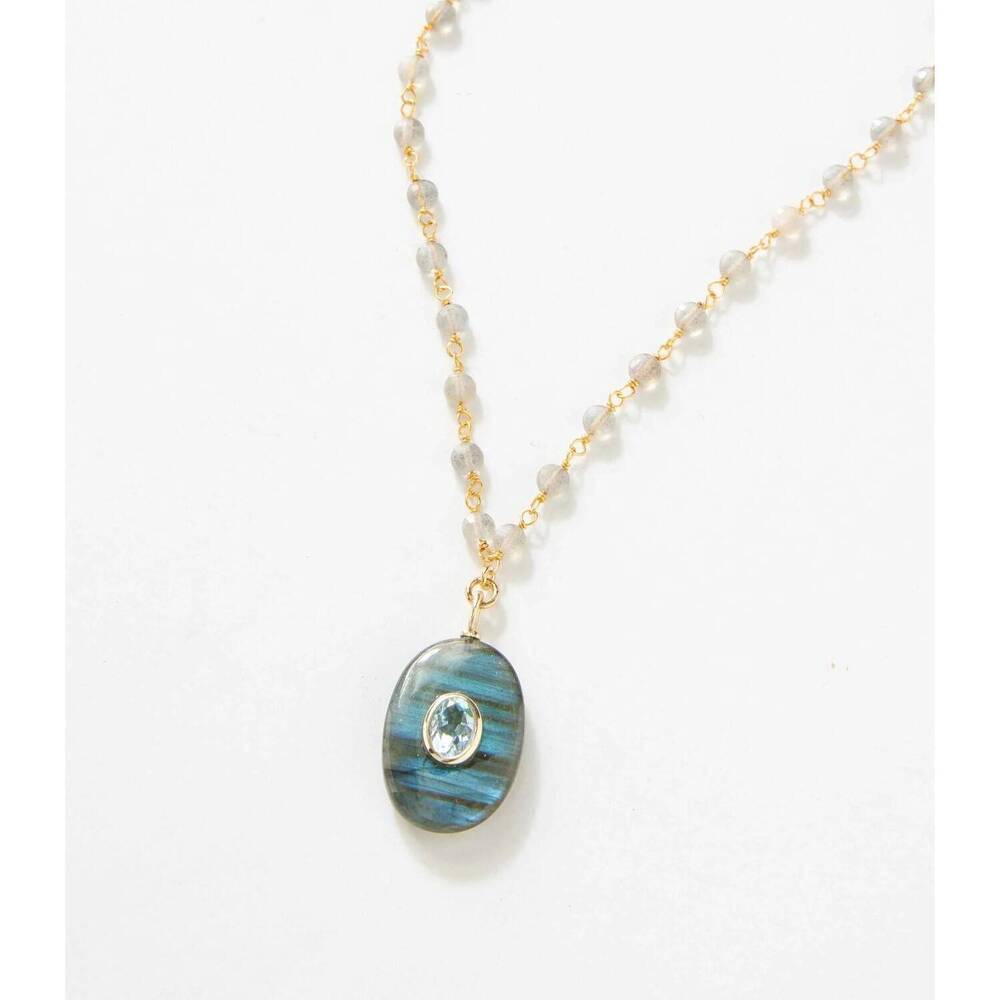 NEW NATIVE GEM women's amulet necklace in amazonite